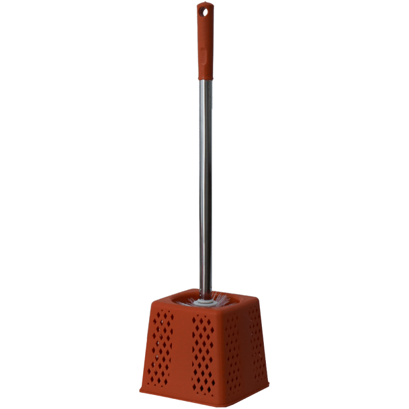 Set toaleta cu perie si maner metalic 47 cm Adison